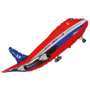 Flexmetal Folienballon Flugzeug Rot 100cm-1St