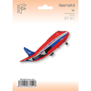 Flexmetal Folienballon Flugzeug Rot 100cm-1St