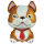 Flexmetal Folienballon Hund-Bulldogge Braun 70cm-1St