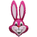 Flexmetal Folienballon Hasenkopf Fuchsia Pink 90cm-1St