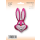 Flexmetal Folienballon Hasenkopf Fuchsia Pink 90cm-1St