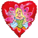 Flexmetal Folienballon Happy Birthday Prinzessin...