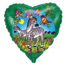 Flexmetal Folienballon Happy Birthday Zebras...