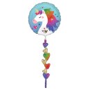 Anagram Folienballon Einhornkopf Air-Walker 170cm...