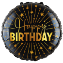 Globos Folienballon Happy Birthday Sterne  ø91cm-1St