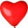 Globos Herzballon Kirschrot Kristall ø38cm-100St
