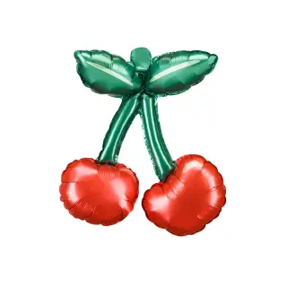 Partydeco Folienballon Kirsche 37cm -3 Stk-1St