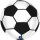 Grabo Folienballon Fußball Kugelrund ø38cm-1St