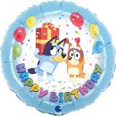 Grabo Folienballon Bluey Happy Birthday  ø46cm-1St