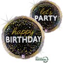 Betallic Folienballon Happy Birthday Metallic...