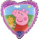 Grabo Folienballon Peppa Pig und Teddy  ø46cm-1St
