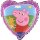 Grabo Folienballon Peppa Pig und Teddy  ø46cm-1St