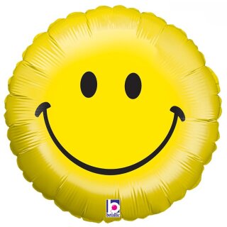Grabo Folienballon Happy Birthday Smiley  ø46cm-1St