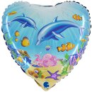 Grabo Folienballon Delfine & Fische  ø46cm...