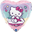 Grabo Folienballon Hello Kitty Regenbogen  ø46cm-1St