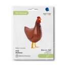 Grabo Folienballon Henne Braun Air-Walker 56cm-1St