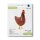 Grabo Folienballon Henne Braun Air-Walker 56cm-1St