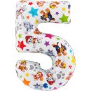 Grabo Folienballon -Zahl 5- Paw Patrol Folie 66cm-1St