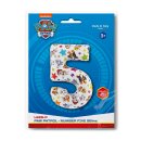 Grabo Folienballon -Zahl 5- Paw Patrol Folie 66cm-1St