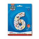 Grabo Folienballon -Zahl 6- Paw Patrol Folie 66cm-1St