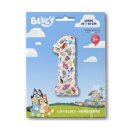 Grabo Folienballon -Zahl 1- Bluey Folie 66cm-1St
