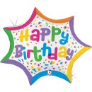 Betallic Folienballon Happy Birthday Stern 69cm-1St