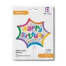 Betallic Folienballon Happy Birthday Stern 69cm-1St