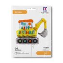 Betallic Folienballon Bagger Happy Birthday 79cm-1St