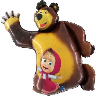 Grabo Folienballon Mascha und der Bär 107cm-1St