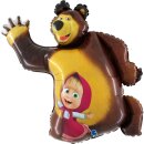 Grabo Folienballon Mascha und der Bär 107cm-1St