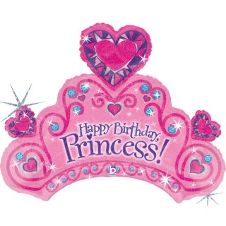 Betallic Folienballon Prinzess Krone Happy Birthday 79cm-1St