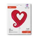 Betallic Folienballon Herz Kettenherz Rot Jumbo...