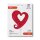 Betallic Folienballon Herz Kettenherz Rot Jumbo  ø84cm-1St