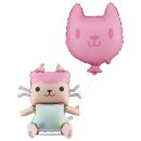 Partydeco Folienballon Gabbys Dollhouse Babybox 46cm...