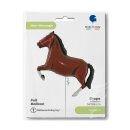 Grabo Folienballon Pferd Braun-Dunkelbraun 86cm-1St