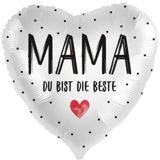 Premioloon Folienballon Mama du bist die beste  ø43cm-1St