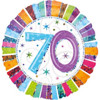 Anagram Folienballon -Zahl 70-  ø45cm-1St
