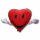 Flexmetal Folienballon Hug me Rot 104cm-1St