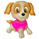 Flexmetal Folienballon Hund-Bulldogge Rosa 84cm...