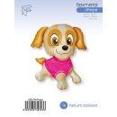 Flexmetal Folienballon Hund-Bulldogge Rosa 84cm unverpackt-1St