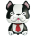 Flexmetal Folienballon Hund-Bulldogge Schwarz 70cm-1St