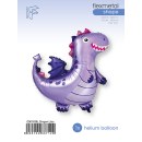 Flexmetal Folienballon Drachen Violett 92cm-1St