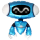 Flexmetal Folienballon Roboter Blau 68cm-1St