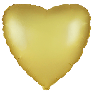 Flexmetal Folienballon Herz Gold-Pastel Satin  ø45cm-1St