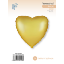 Flexmetal Folienballon Herz Gold-Pastel Satin  ø45cm-1St