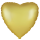 Flexmetal Folienballon Herz Gold-Pastel Satin  ø45cm-1St