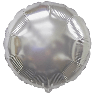 Flexmetal Folienballon Silber ø45cm-1St