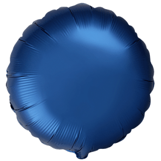 Flexmetal Folienballon Blau Satin ø45cm-1St