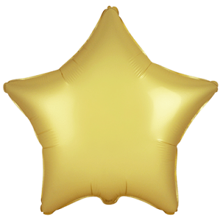 Flexmetal Folienballon Stern Gold Satin ø45cm-1St