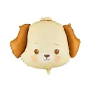 Partydeco Folienballon Hundekopf Braun 49cm-1St